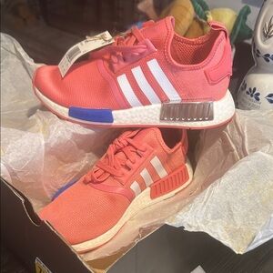 Adidas Coral Sneakers with White Accents